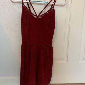 Red Hollister Romper